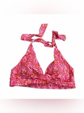 Boden Paisley Halter Bikini Top